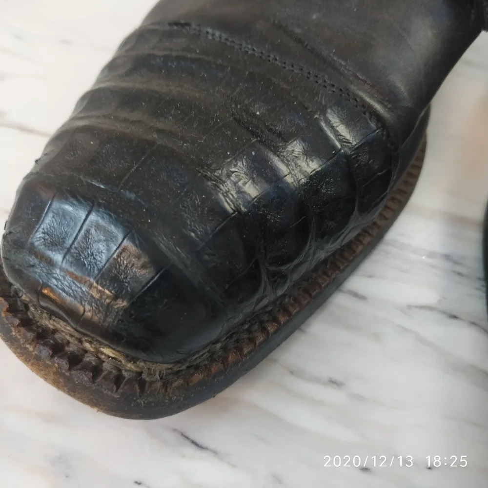 Barney mens aligatos shoes black‎ sz10.5